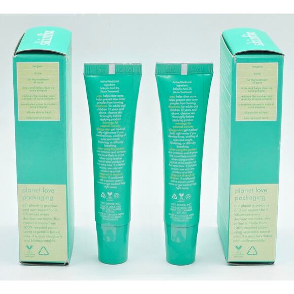 Skinfix Acne+ 2% BHA and Azelaic Acid Acne Spot Treatment 0.5 fl. oz,- x2 NIB - Picture 4 of 5